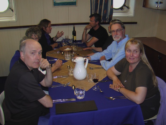 Dinner aboard 